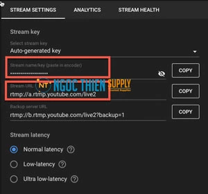 Phát trực tiếp cuộc họp tới Youtube Event