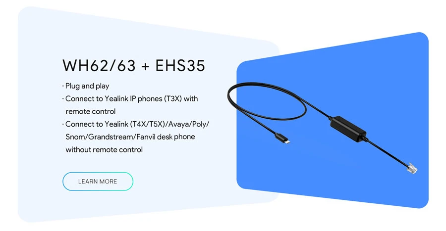 Giải pháp tai nghe DECT Yealink WH6X × Điện thoại bàn
