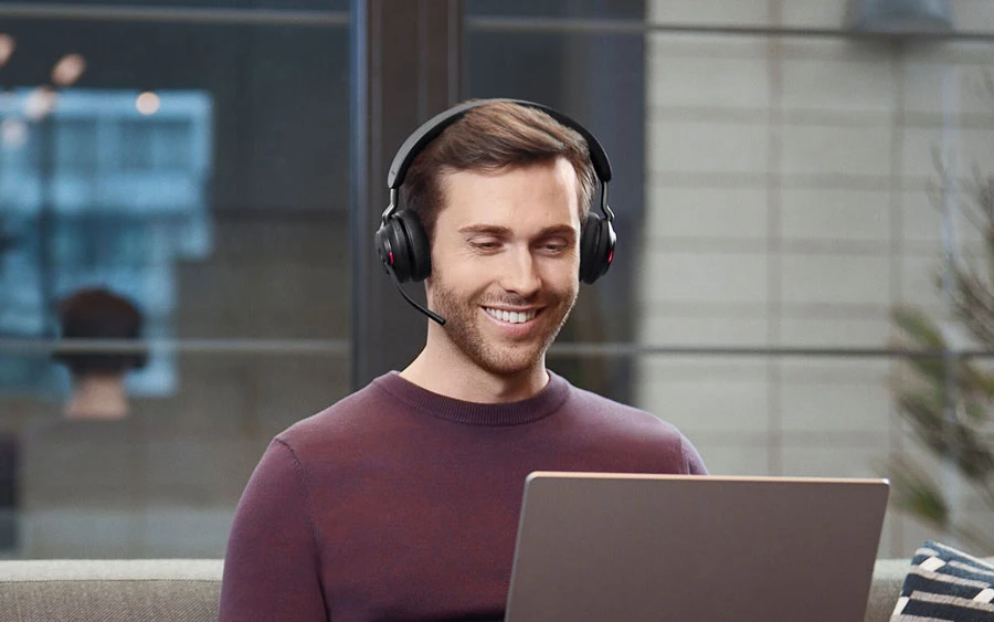 Jabra Evolve2 65 USB-A MS Stereo, Đế sạc, Màu đen