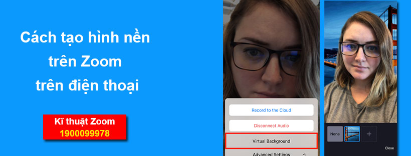 Cách tạo ảnh nền trong zoom trên điện thoại