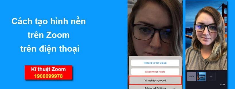 Cách tạo ảnh nền trong zoom trên điện thoại
