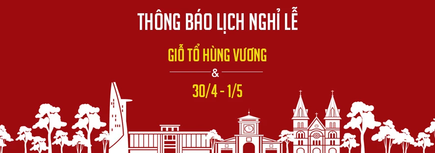 Lịch nghỉ lễ Giỗ tổ Hùng Vương, 30/4 và 1/5 năm 2023