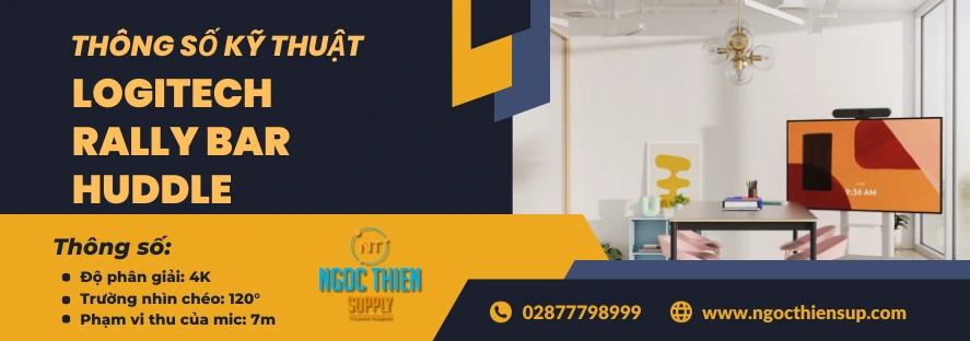 Thông số kỹ thuật của Logitech Rally Bar Huddle