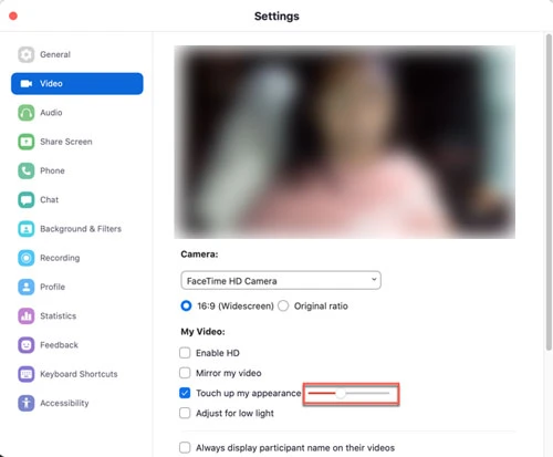 Sử dụng thanh trượt để điều chỉnh hiệu ứng.