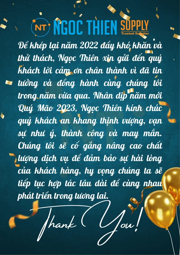 Thông báo lịch nghỉ Tết Dương lịch 2023