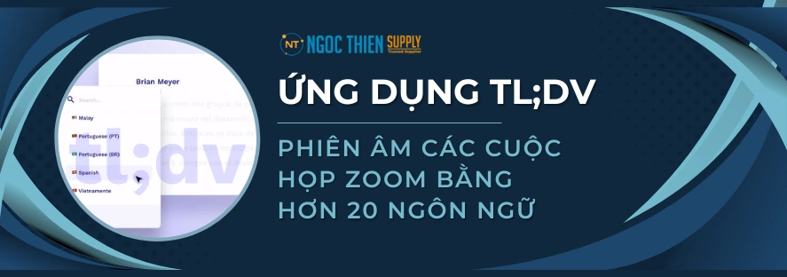 Ứng dụng tl;dv - Phiên dịch các cuộc họp Zoom miễn phí