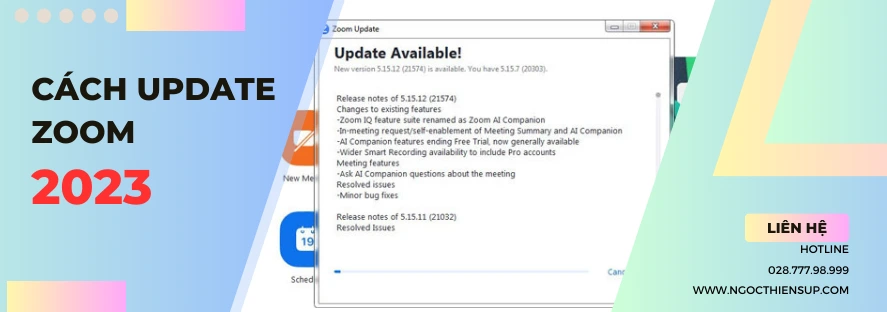 Hướng dẫn cách update Zoom