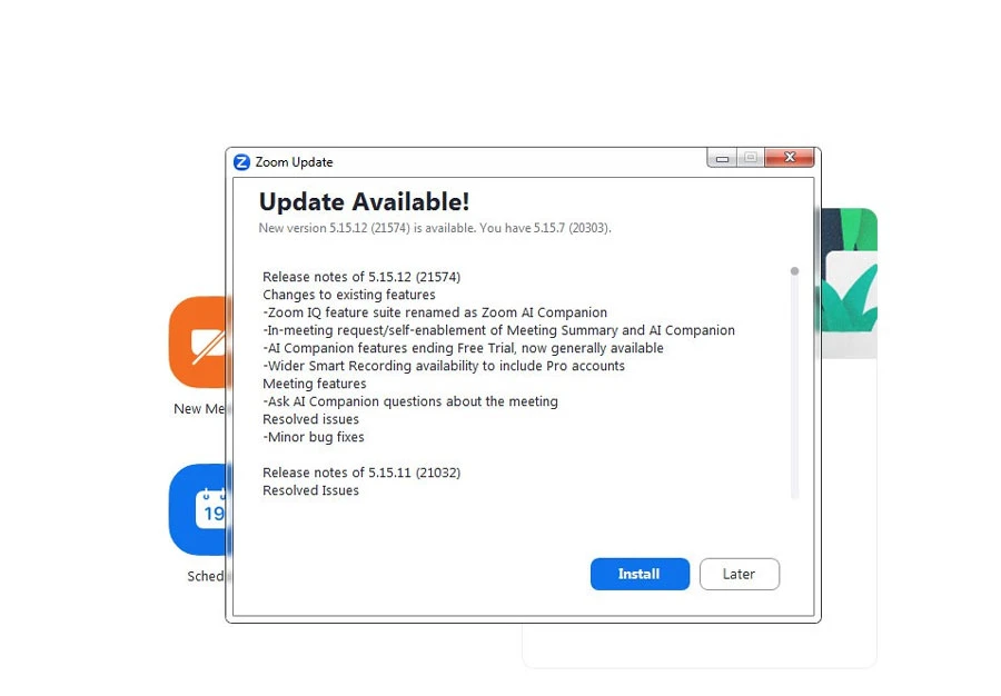 Nếu phần mềm không hiển thị ra bản như hình thứ 2, mà ra bản như bên dưới đây thì click vào Install để cài đặt cập nhật