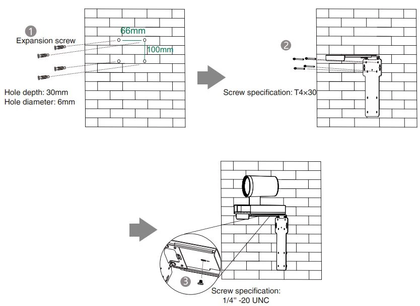 Gắn trên tường
