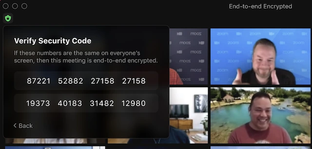 Sử dụng mã hóa end-to-end cho các cuộc họp trên Zoom