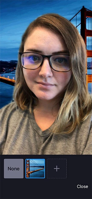 Các bước tạo ảnh nền trong zoom trên điện thoại