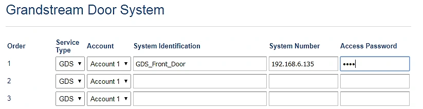 GDS37xx Configuration Settings on GRP26xx IP Phone