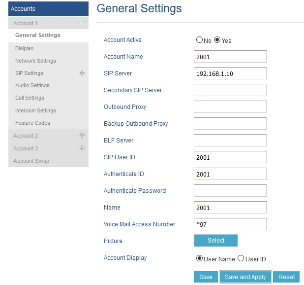 Cài đặt cấu hình điện thoại IP GRP26xx