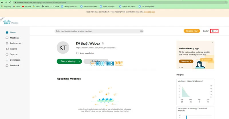 Cách xóa tài khoản Webex Free vĩnh viễn