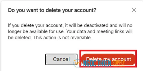 Cách xóa tài khoản Webex Free vĩnh viễn