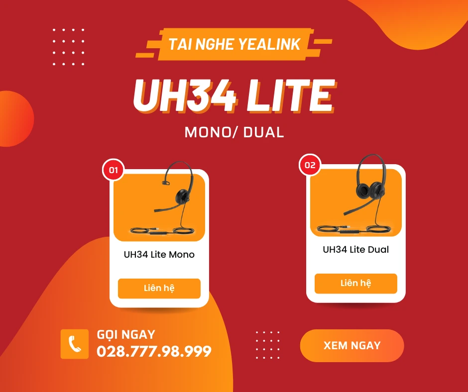 Các tính năng nổi bật của tai nghe Yealink UH34 Lite