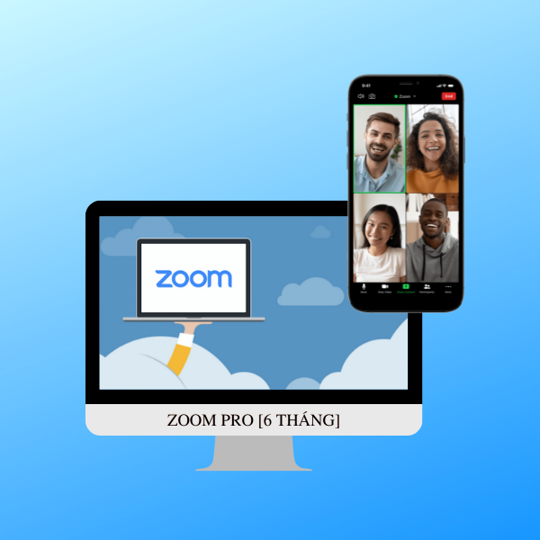 Phần mềm họp hội nghị Zoom Pro [ Gói 6 tháng ]