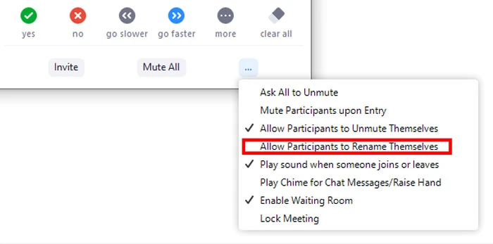 Tắt chức năng cho phép sửa tên