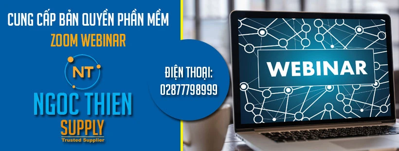 Cung cấp bản quyền Zoom Webinar chính hãng có VAT