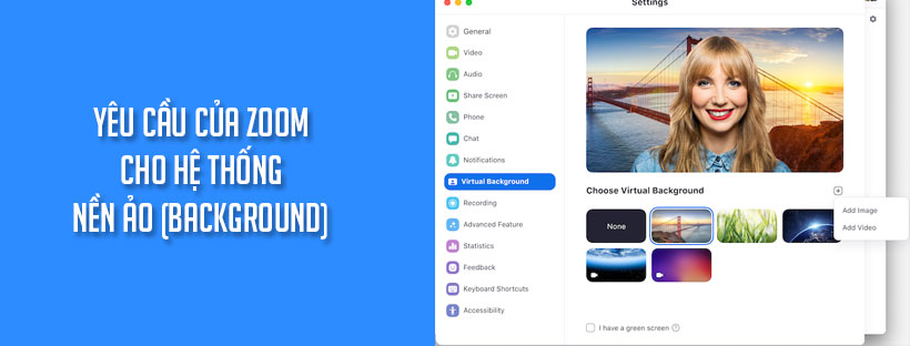 Cách bật hình nền ảo trên Zoom khi họp học trực tuyến